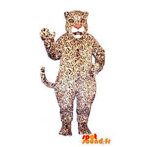 Wit luipaard mascotte, gespot - MASFR007540 - Tiger Mascottes