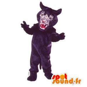 Fierce black panther mascot - MASFR007541 - Tiger mascots