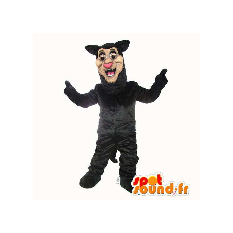 Gigante nero pantera mascotte - MASFR007542 - Mascotte tigre
