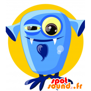 Mascot blauw monster, reus en plezier - MASFR029999 - 2D / 3D Mascottes