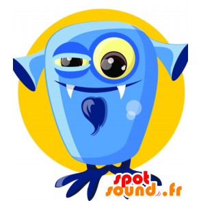 Mascot monstro azul, gigante e divertido - MASFR029999 - 2D / 3D mascotes