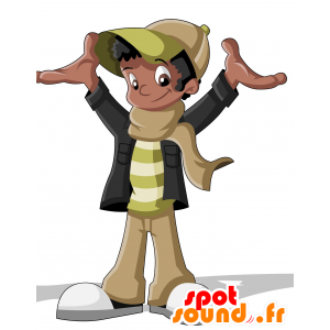 Estudante Mascot, adolescente, sorrindo e amigável - MASFR030011 - 2D / 3D mascotes