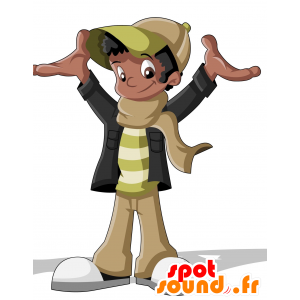 Mascotte d'étudiant, d'adolescent, souriant et sympathique - MASFR030011 - Mascottes 2D/3D