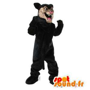 Traje preto pantera - tamanhos de pelúcia - MASFR007545 - Tiger Mascotes