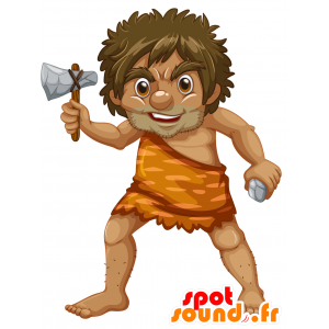 Mascot of prehistoric man. Caveman - MASFR030028 - 2D / 3D mascots