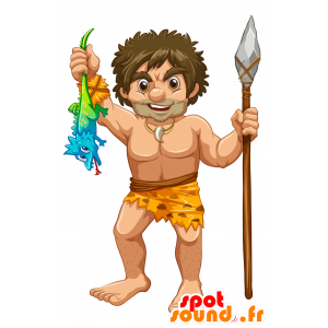 Caveman mascot. prehistoric mascot - MASFR030029 - 2D / 3D mascots