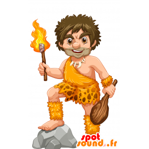 Cavernícola mascota. mascota prehistórica - MASFR030030 - Mascotte 2D / 3D