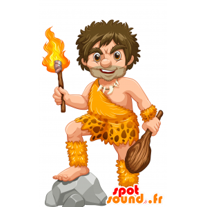 Mascot holbewoner. prehistorische mascotte - MASFR030030 - 2D / 3D Mascottes