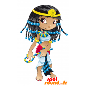 Mascota egipcia. la mascota de Cleopatra - MASFR030050 - Mascotte 2D / 3D