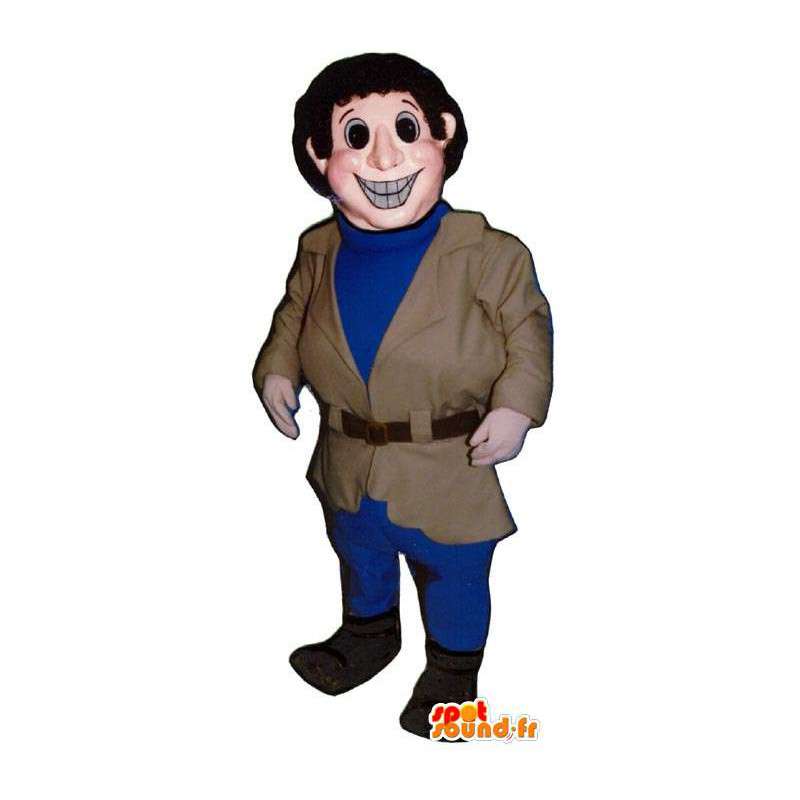 Mascotte d'homme en blouson - MASFR007554 - Mascottes Homme