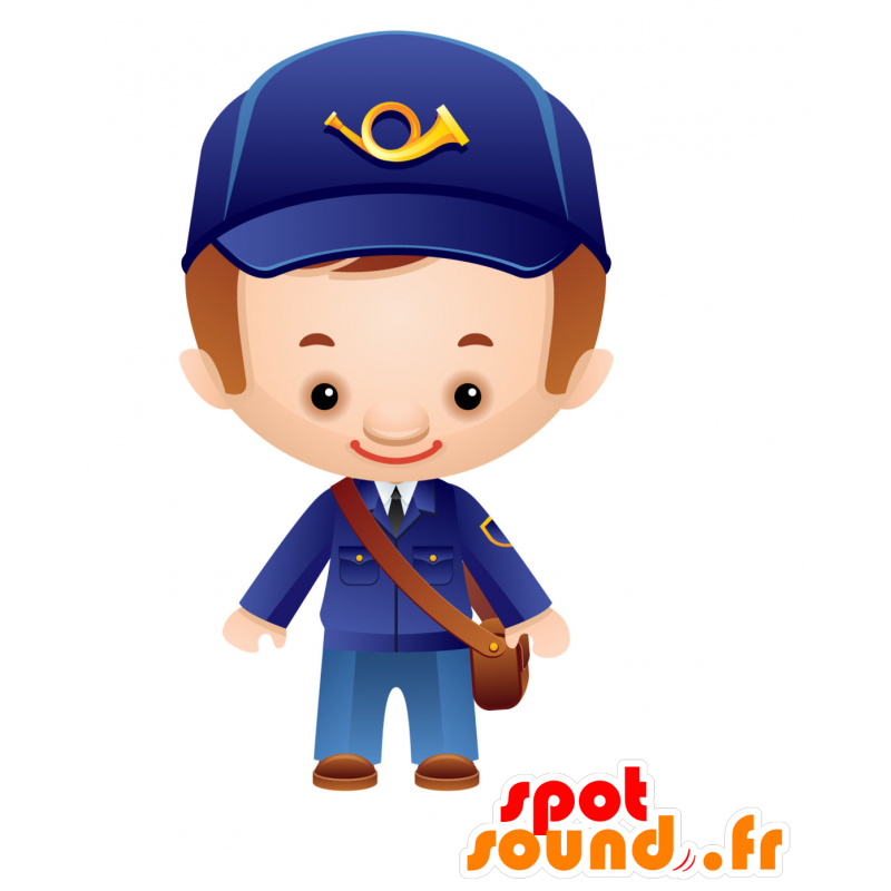 Mascot factor, met een uniform en een groot hoofd - MASFR030065 - 2D / 3D Mascottes