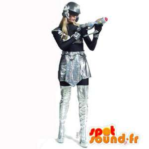 Mascot futuristisk kvinne - Plysj størrelser - MASFR007556 - Kvinne Maskoter