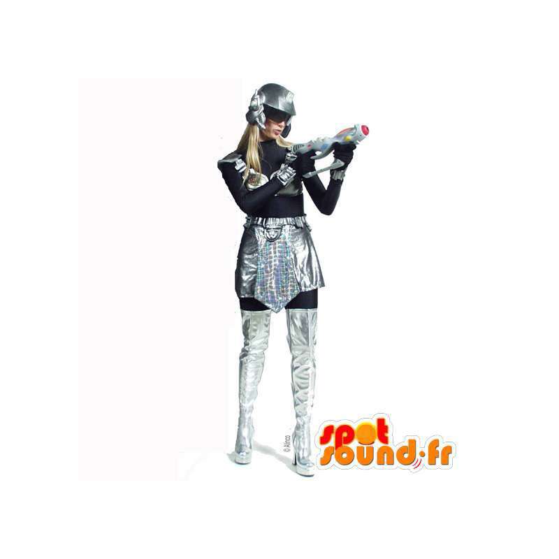 Maskot futuristické žena - Plyšové velikosti - MASFR007556 - ženské Maskoti
