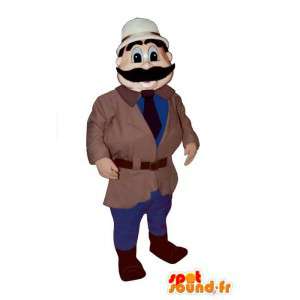 Mustached mand maskot - Spotsound maskot kostume