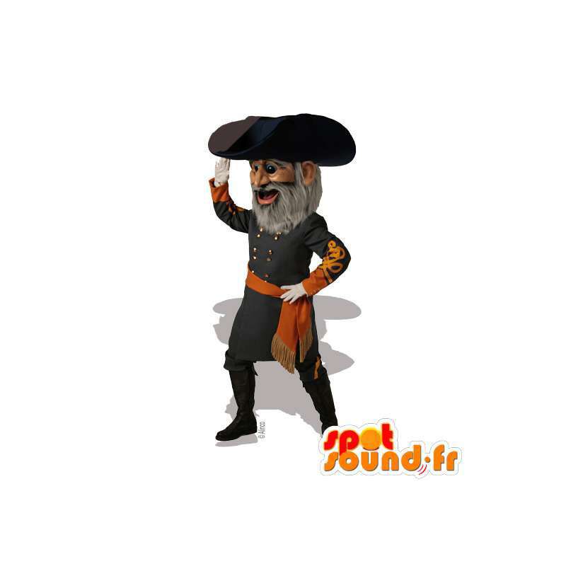 Mascot Piratenkapitän - Plüsch alle Größen - MASFR007558 - Maskottchen der Piraten