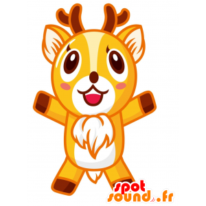 Reindeer mascot momentum. deer mascot - MASFR030084 - 2D / 3D mascots