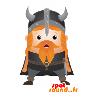 Mascotte de Viking moustachu. Mascotte de guerrier - MASFR030085 - Mascottes 2D/3D