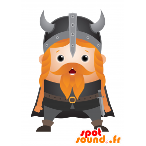 Mustched Viking maskot. Kriger maskot - Spotsound maskot kostume