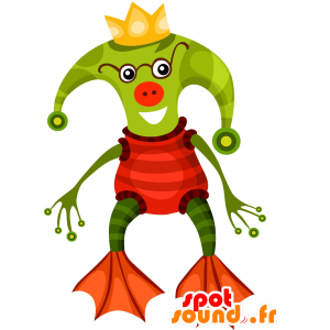 Mostro mascotte verde. rana mascotte - MASFR030088 - Mascotte 2D / 3D