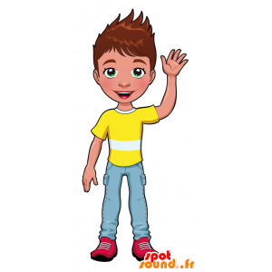 Mascotte ragazzo, adolescente - MASFR030091 - Mascotte 2D / 3D