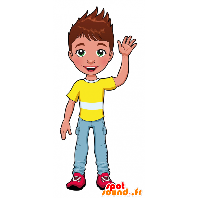 Maskot chlapec, teenager - MASFR030091 - 2D / 3D Maskoti