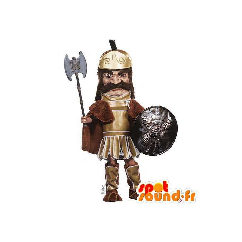 Ridder mascotte middeleeuws. klederdracht - MASFR007561 - mascottes Knights