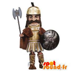 Mascotte de chevalier du Moyen-âge. Costume traditionnel - MASFR007561 - Mascottes de chevaliers