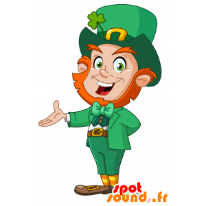 Mascotte d'homme irlandais. Mascotte de la Saint Patrick - MASFR030102 - Mascottes 2D/3D