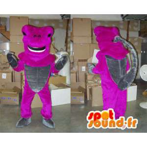 Mascot neon rosa e cinza escorpião - MASFR007568 - mascotes Insect