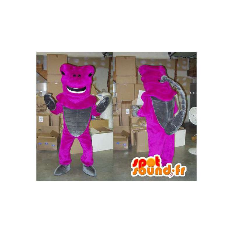 Mascot neon pink and gray scorpion - MASFR007568 - Mascots insect