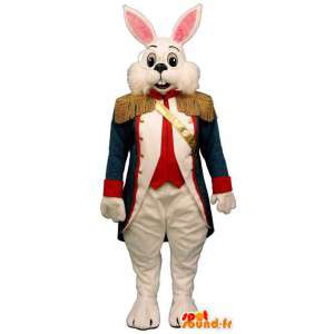 Mascot bunny dressed in uniform Soldier - MASFR007571 - Rabbit mascot