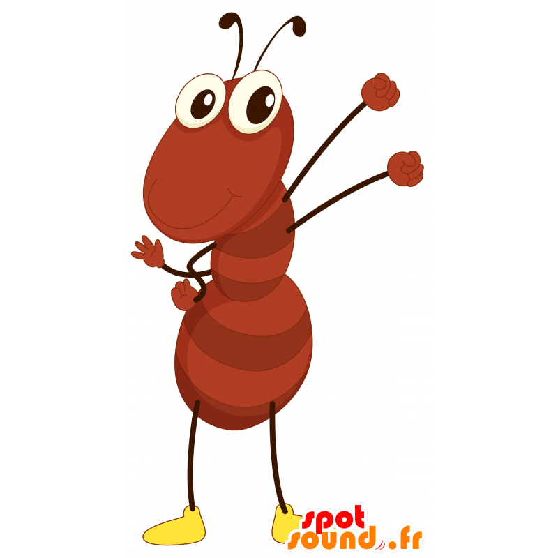Brown Ant Maskottchen, riesig, lustig - MASFR030150 - 2D / 3D Maskottchen