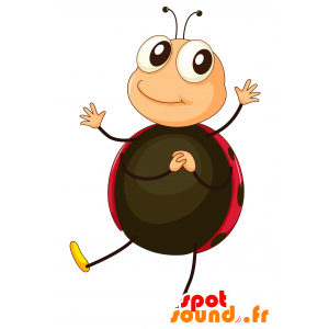 Ladybug mascot, charming and smiling - MASFR030154 - 2D / 3D mascots