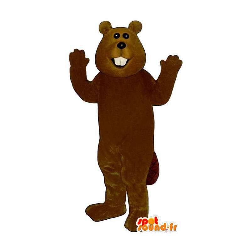 Castor mascote castanho - MASFR007574 - Beaver Mascot
