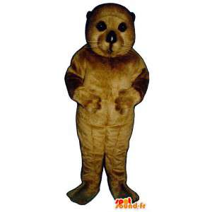 Mascotte de phoque marron - MASFR007576 - Mascottes Phoque