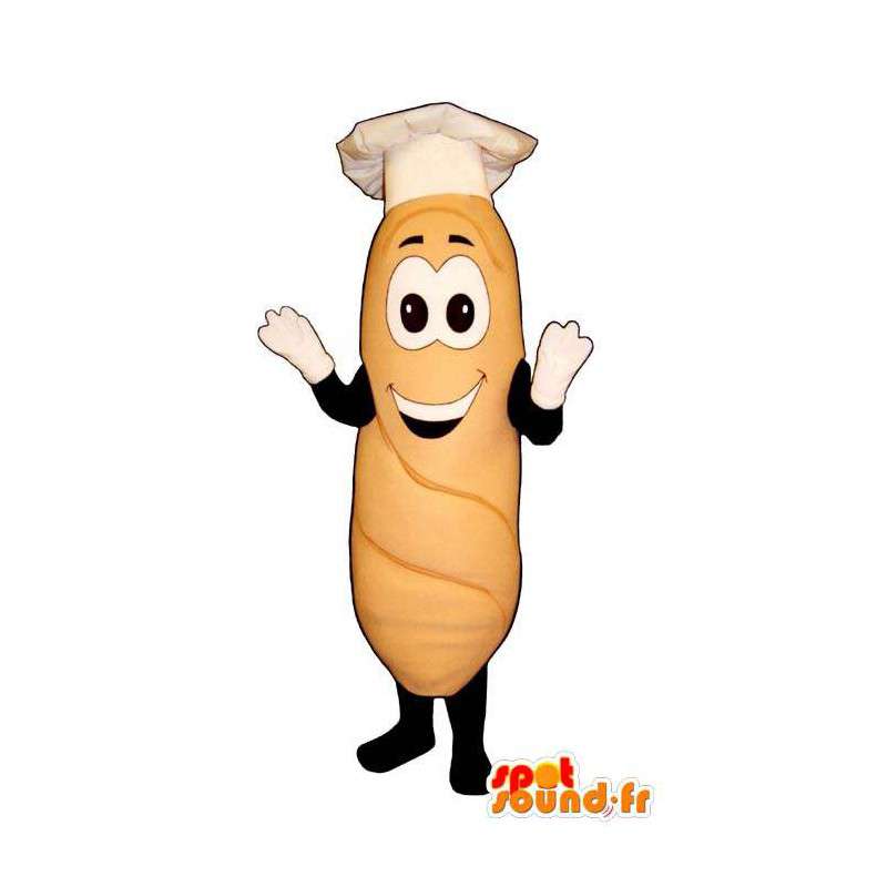 Mascot gul cannelloni gigant - MASFR007577 - Fast Food Maskoter