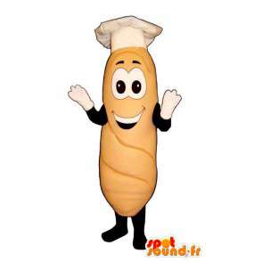Mascot gul cannelloni gigant - MASFR007577 - Fast Food Maskoter