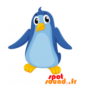 Mascota pingüino azul, divertido y original - MASFR030172 - Mascotte 2D / 3D