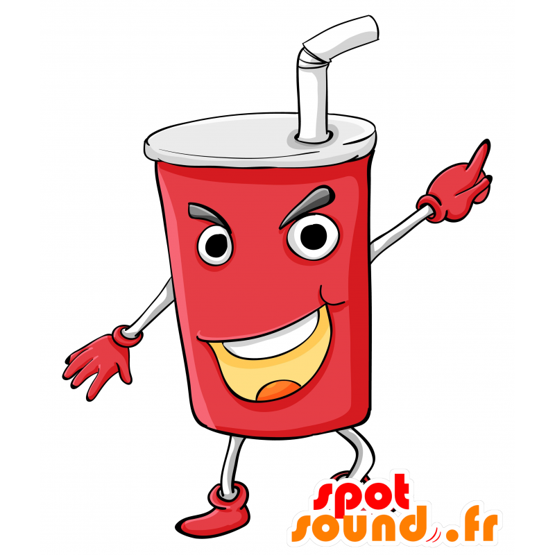 Cup mascotte. drank mascotte - MASFR030173 - 2D / 3D Mascottes