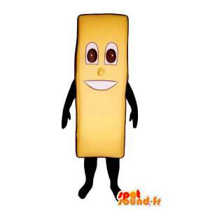 Mascot giant fried yellow - MASFR007578 - Fast food mascots