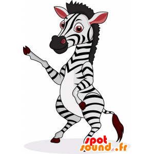 Zebra mascotte, bello e realistico - MASFR030178 - Mascotte 2D / 3D
