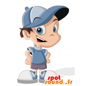 Boy maskot, skole, søt og vennlig - MASFR030188 - 2D / 3D Mascots