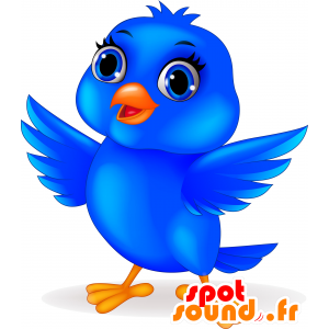 Mascot Bluebird, erittäin söpö ja realistinen - MASFR030193 - Mascottes 2D/3D