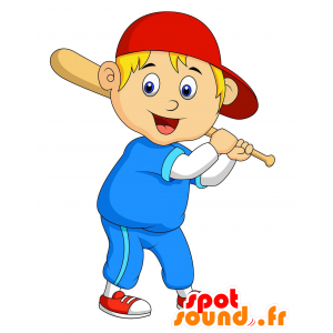 Giocatore di baseball mascotte. mascotte sport - MASFR030224 - Mascotte 2D / 3D