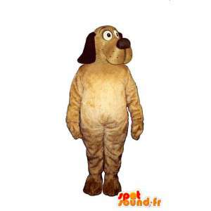 Beige en zwarte hond mascotte - MASFR007590 - Dog Mascottes