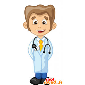 Dr. maskotti. lääkäri Mascot - MASFR030249 - Mascottes 2D/3D
