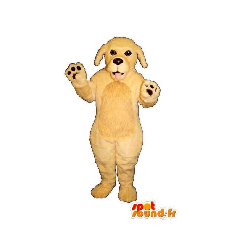 Beige hond mascotte - Plush maten - MASFR007594 - Dog Mascottes