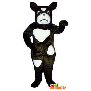 Black suit and white dog - MASFR007596 - Dog mascots
