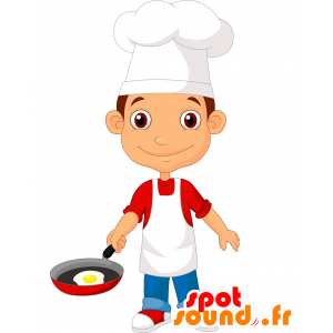 Chef mascotte. restaurateur Mascot - MASFR030274 - 2D / 3D Mascottes