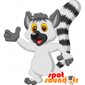 Tricolor raccoon mascot - MASFR030282 - 2D / 3D mascots